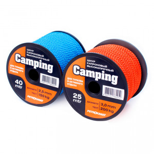 Шнур плетеный Camping, катушка (2,0 мм, 80 кгс, 50..
